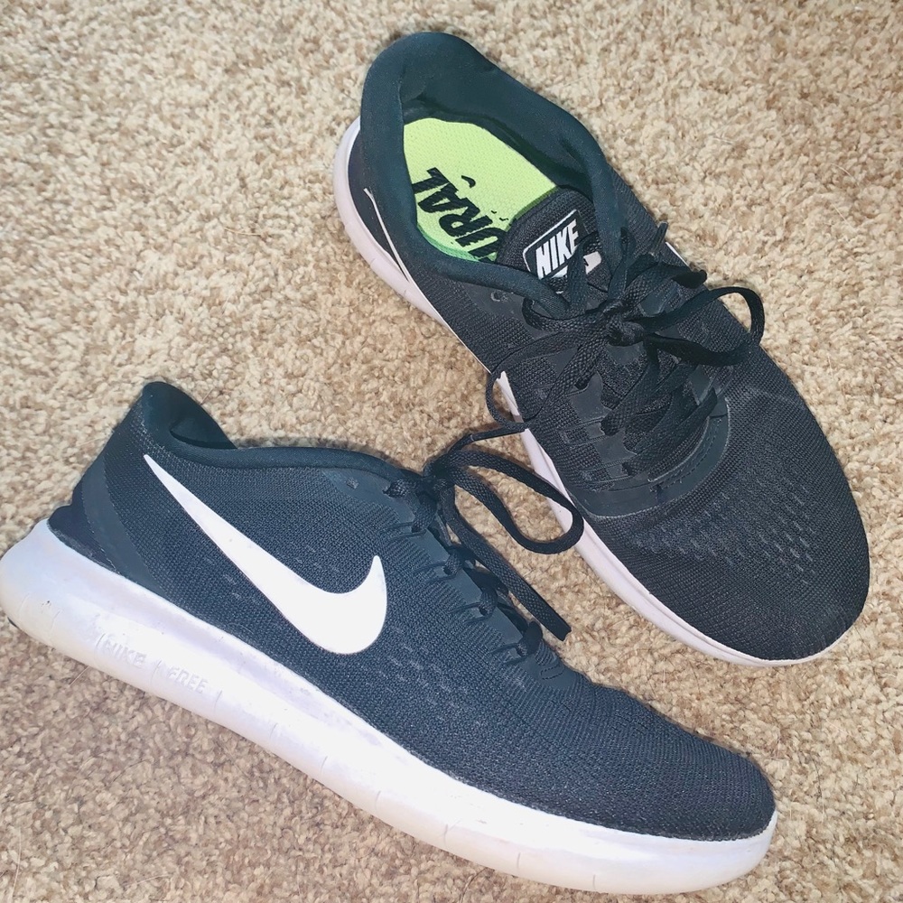 Black Nike running shoes!